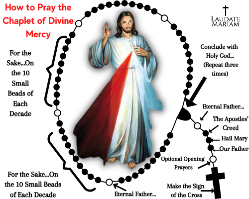 how-to-pray-the-chaplet-of-divine-mercy-laudate-mariam