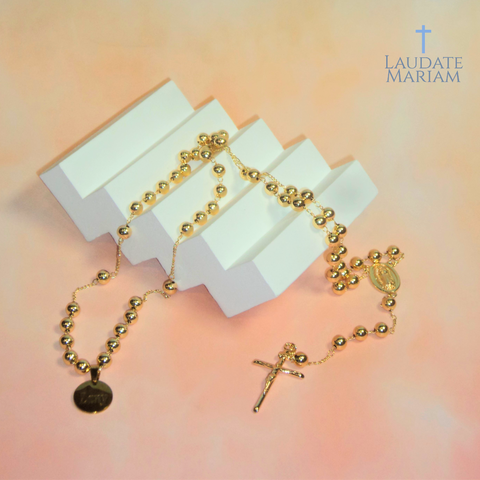 Our Lady of Guadalupe Personalized Rosary – Custom Engraved Stainless Steel Beads