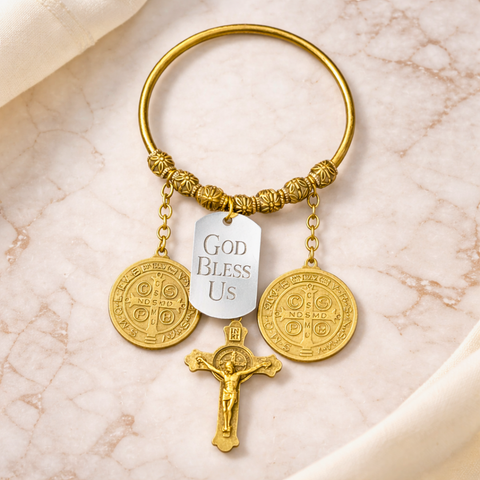 Personalized St. Benedict Door Hanger