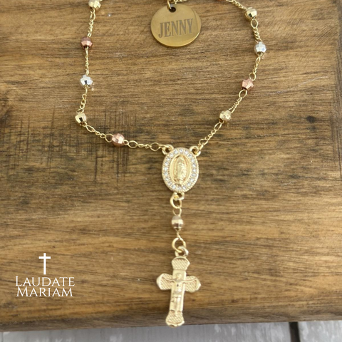 Our Lady of Guadalupe Personalized Rosary Bracelet