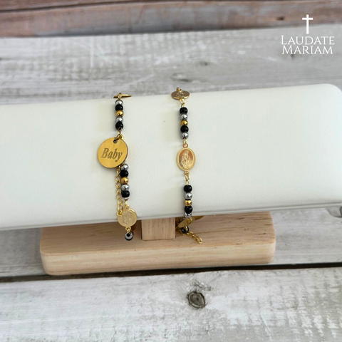 Personalized Miraculous Medal Bracelet – Engraved Name | Stainless Steel