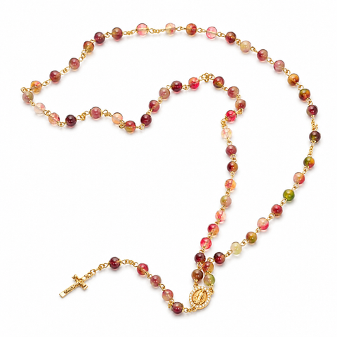 Personalized Marian Medal Catholic Rosary