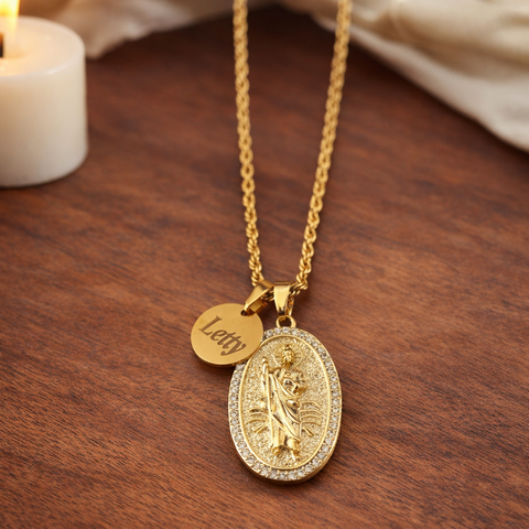 Personalized St. Joseph Necklace – Meaningful Catholic Gift for Women