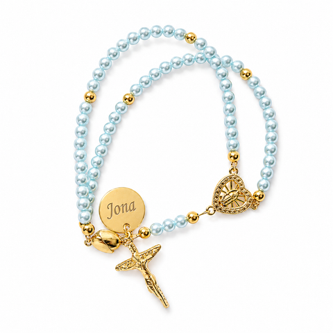 Personalized Our Lady of Grace Magnetic Heart Bracelet
