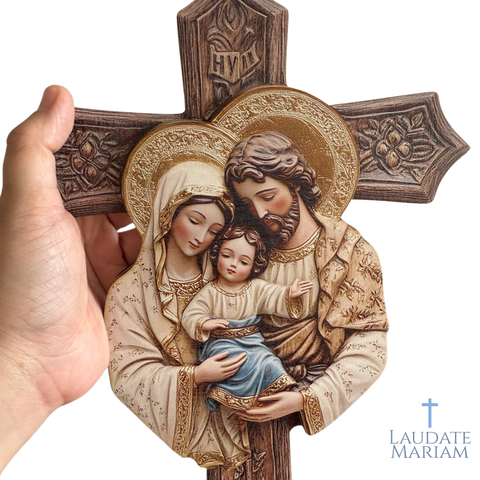 Holy Family 2D Wooden Wall Plaque (Printed Wood Image)