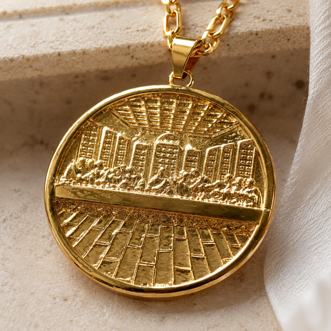 Personalized The Last Supper Pendant Necklace