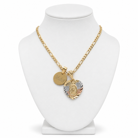 Personalized Gratia Heart Shaped Necklace