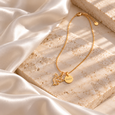Personalized Holy Spirit Dove Pendant Necklace