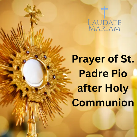 Prayer of St. Padre Pio After Holy Communion