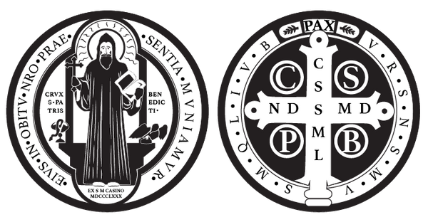 Saint benedict medal Royalty Free Vector Image