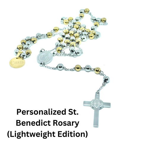 Personalized St. Benedict Rosary (Lightweight Edition)