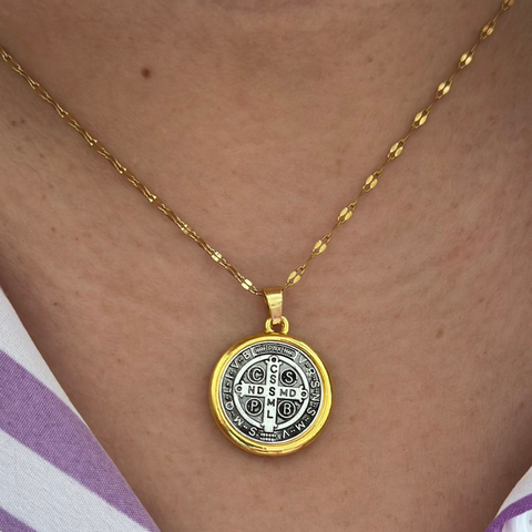 St. Benedict Necklace for Women - Catholic Sacramental for Divine Protection