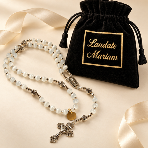 Handmade and Personalized Mariam Rosary with Glass Beads