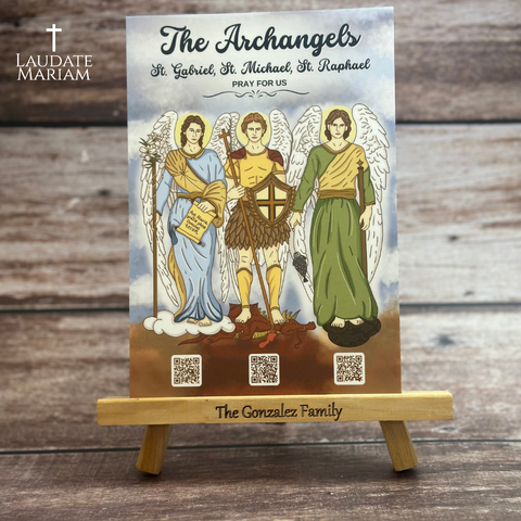 The Archangels Personalized Prayer Card