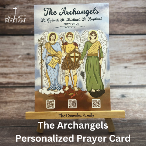 The Archangels Personalized Prayer Card