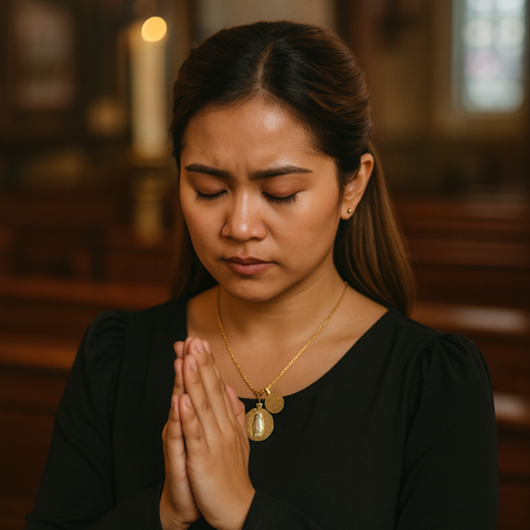 Personalized Our Lady of Guadalupe Necklace