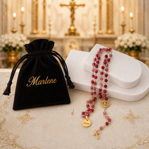 Personalized St. Benedict Medal Rosary – Catholic Prayer