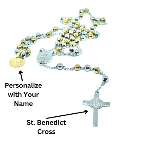 Personalized St. Benedict Rosary (Lightweight Edition)
