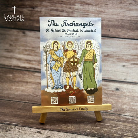 The Archangels Personalized Prayer Card