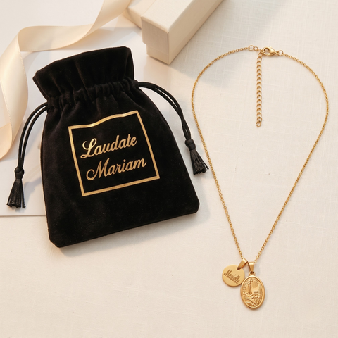 Our Lady of Fatima Personalized Necklace – Engraved Catholic Pendant