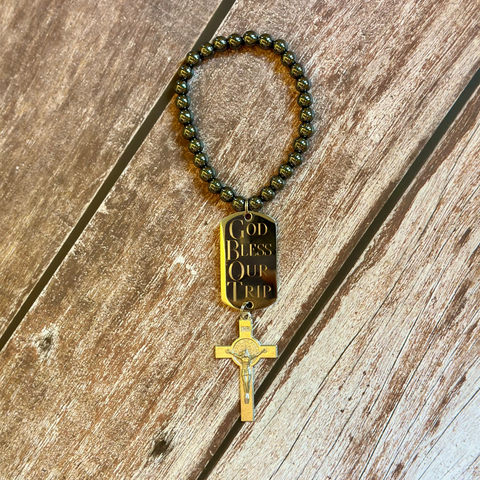 Personalized St. Benedict Cross for Motorcycles