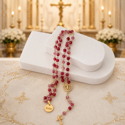 Personalized St. Benedict Medal Rosary – Catholic Prayer