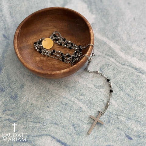 Personalized Miraculous Medal Rosary Necklace