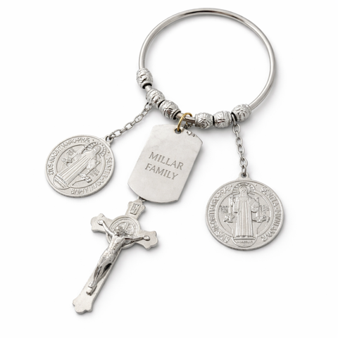 Personalized St. Benedict Door Hanger