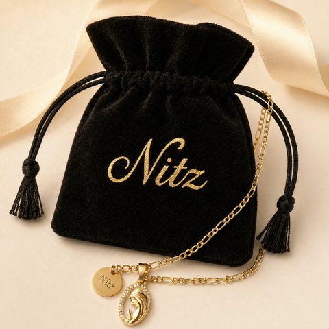 Personalized Blessed Mother Praying Hands Necklace