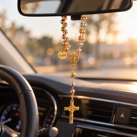 Personalized Tri-Color St. Benedict Rosary