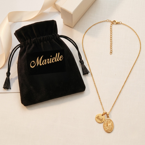 Our Lady of Fatima Personalized Necklace – Engraved Catholic Pendant