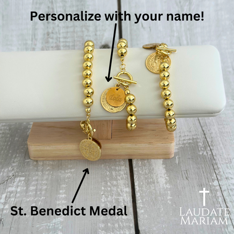 Personalized St. Benedict Protection Bracelet