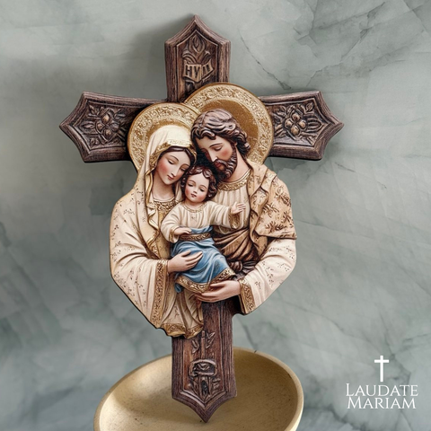 Holy Family 2D Wooden Wall Plaque (Printed Wood Image)