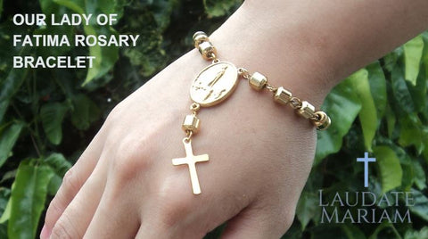 Our Lady of Fatima Rosary Bracelet