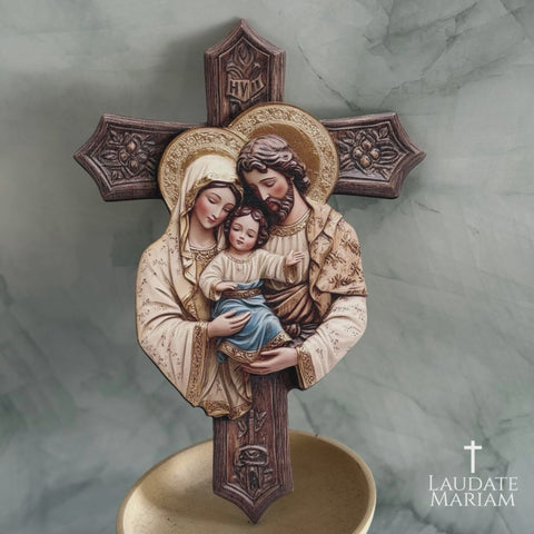 Holy Family 2D Wooden Wall Plaque (Printed Wood Image)