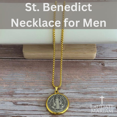 St. Benedict Necklace for Men