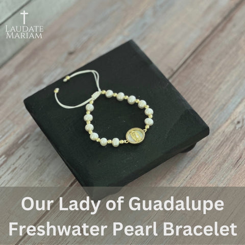 Our Lady of Guadalupe Freshwater Pearl Bracelet