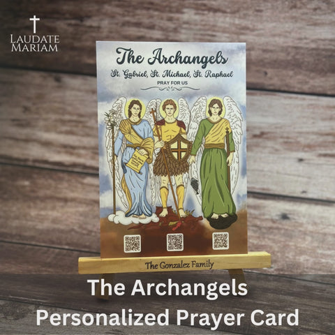 The Archangels Personalized Prayer Card