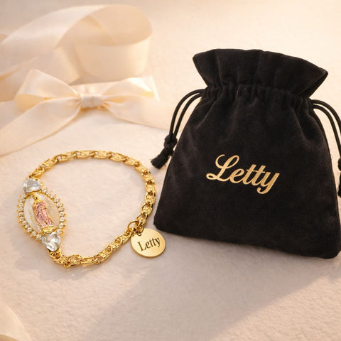 Our Lady of Guadalupe Bracelet with Zirconia Semi Precious Stones