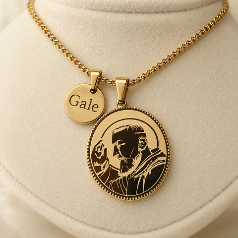 Padre Pio Personalized Necklace