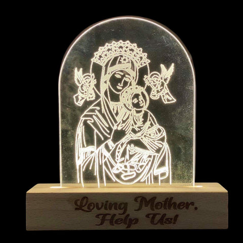 Mother of Perpetual Help Personalized Lamp