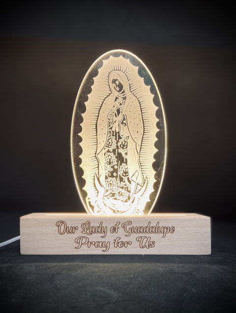 Our Lady of Guadalupe Personalized Lamp